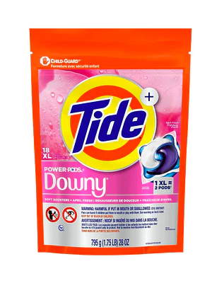 DETERGENTE EN CÁPSULAS TIDE PODS CON DOWNY (18 UNIDADES) 