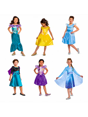 PACK DISFRACES NIÑA 2-3 AÑOS (INCLUYE 5 DISFRACES ALEATORIOS EN DISEÑO Y TALLA)