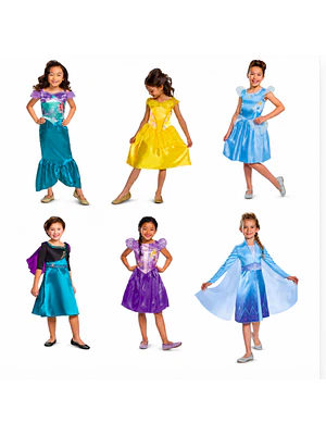 PACK DISFRACES NIÑA 4-6 AÑOS (INCLUYE 5 DISFRACES ALEATORIOS EN DISEÑO Y TALLA)