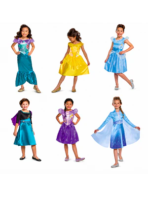 PACK DISFRACES NIÑA 7-8 AÑOS (INCUYE 5 DISFRACES ALEATORIOS EN DISEÑO Y TALLA)