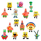 PACK 3 FIGURAS 5 CM EN BLISTER BOB ESPONJA (DISEÑO ALEATORIO) - Miniatura 1