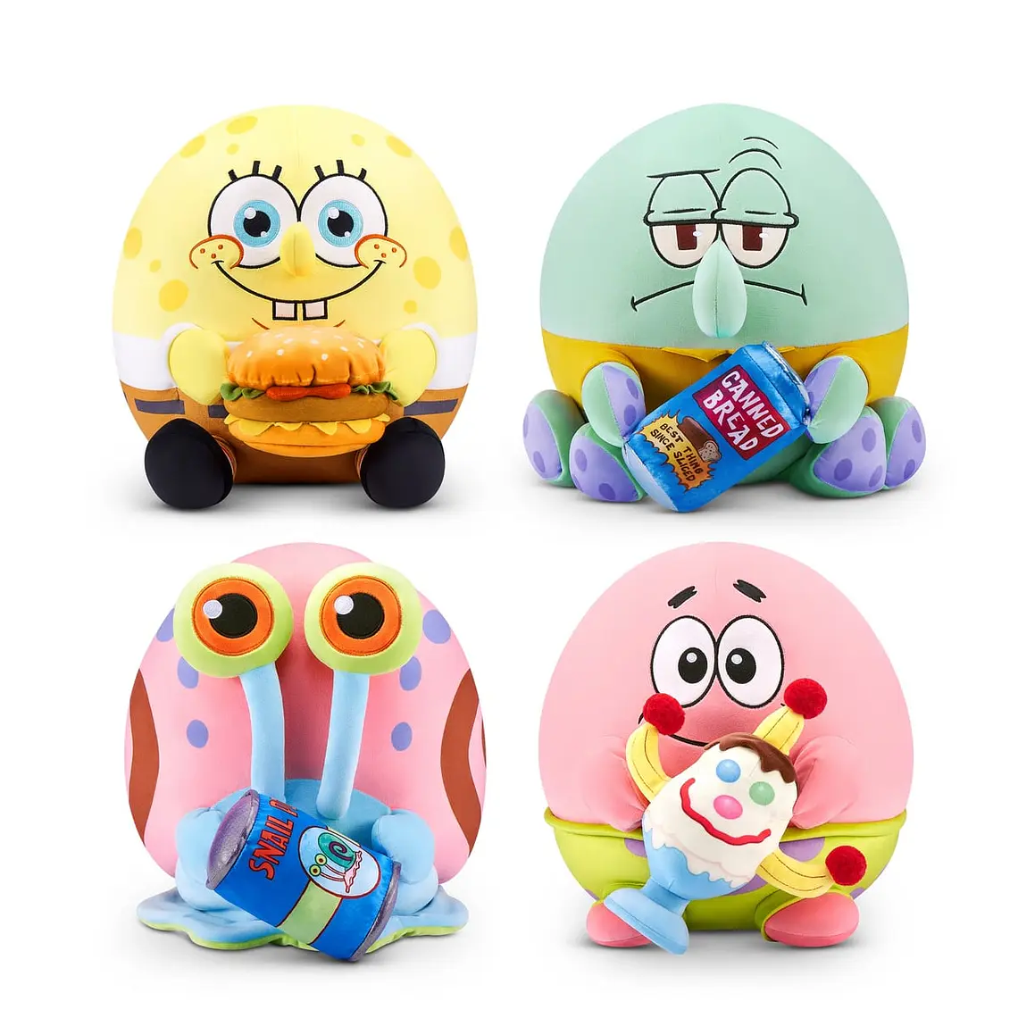 PELUCHE SNACKLES DE 35 CMS BOB ESPONJA DE ZURU (DISEÑO ALEATORIO)  1