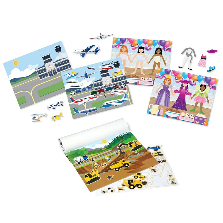 CREA ESCENAS CON STICKERS REUTILIZABLES MELISSA AND DOUG (DISEÑO ALEATORIO) 1