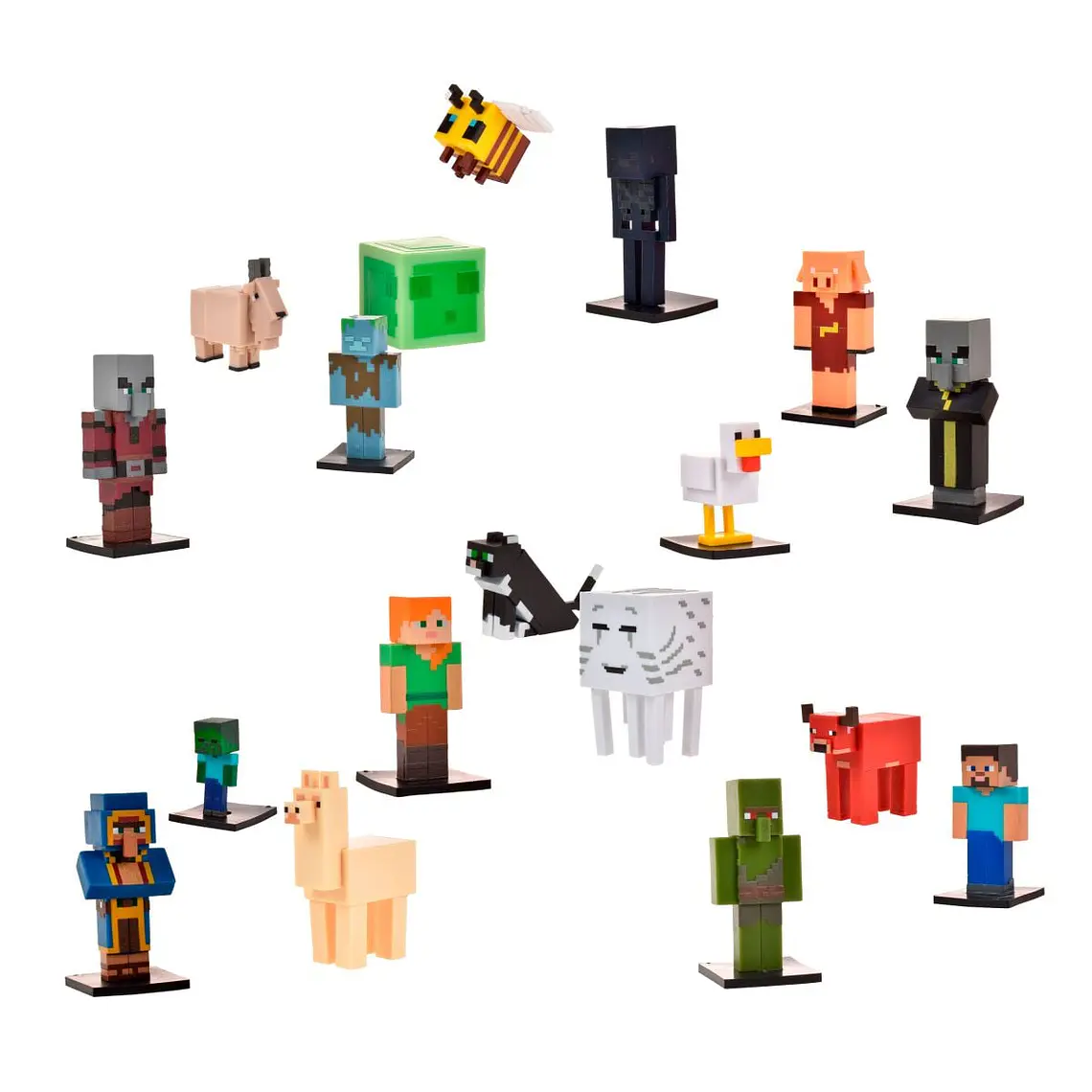 SET 3 FIGURAS 6 CMS TOPPEEZ MINECRAFT (DISEÑO ALEATORIO) 1