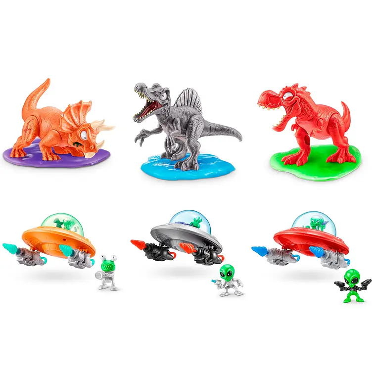 HUEVO SMASHERS DINOSAURIOS VS ALIENS DE ZURU (DINOSAURIO SORPRESA)  2