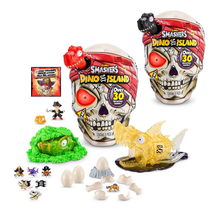 CALAVERA GIGANTE SMASHERS DINO ISLAND ZURU (PRODUCTO SORPRESA)  1