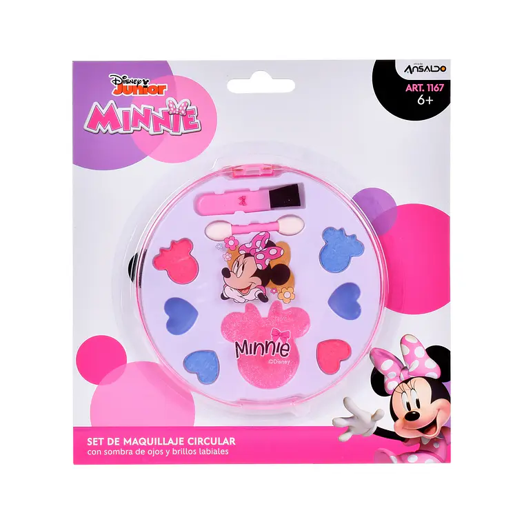 SET COSMETICOS CIRCULAR MINNIE EN BLISTER  4