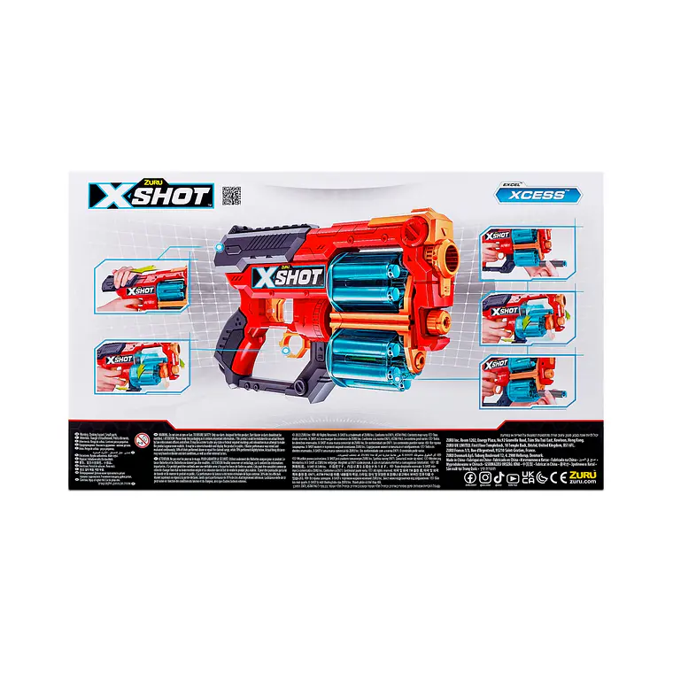 LANZADOR XCESS TK12 CON 16 DARDOS X-SHOT  5