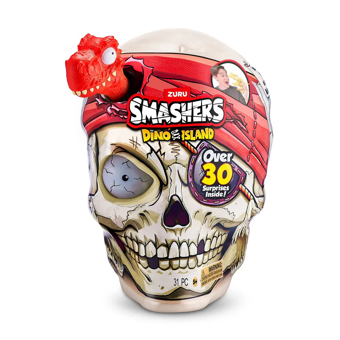 CALAVERA GIGANTE SMASHERS DINO ISLAND ZURU (PRODUCTO SORPRESA)  3