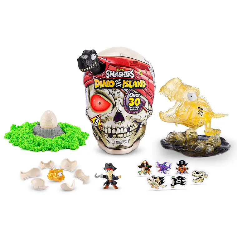 CALAVERA GIGANTE SMASHERS DINO ISLAND ZURU (PRODUCTO SORPRESA)  4