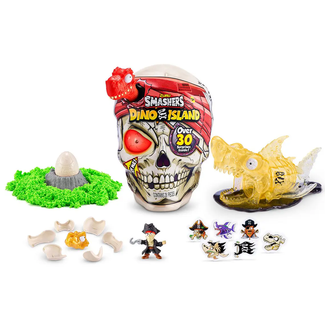 CALAVERA GIGANTE SMASHERS DINO ISLAND ZURU (PRODUCTO SORPRESA)  5