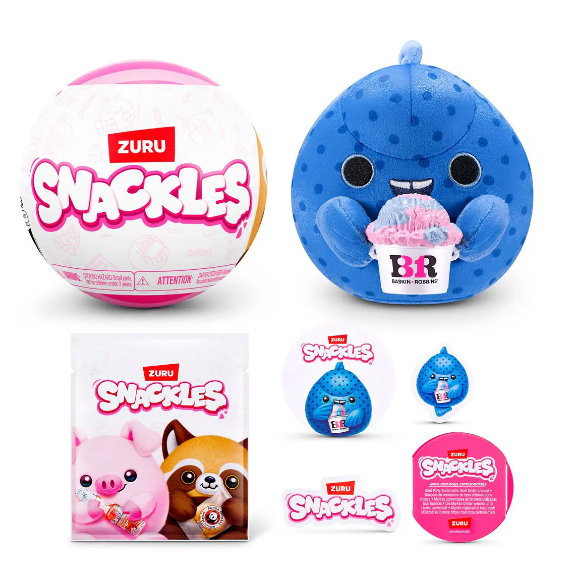 PELUCHE SNACKLES DE 12 CMS DE ZURU (DISEÑO ALEATORIO) 18