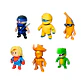 FIGURA STRECH DE GOMA DE 15 CMS. QUE SE ESTIRA STUMBLE GUYS (DISEÑO ALEATORIO)  - Miniatura 3