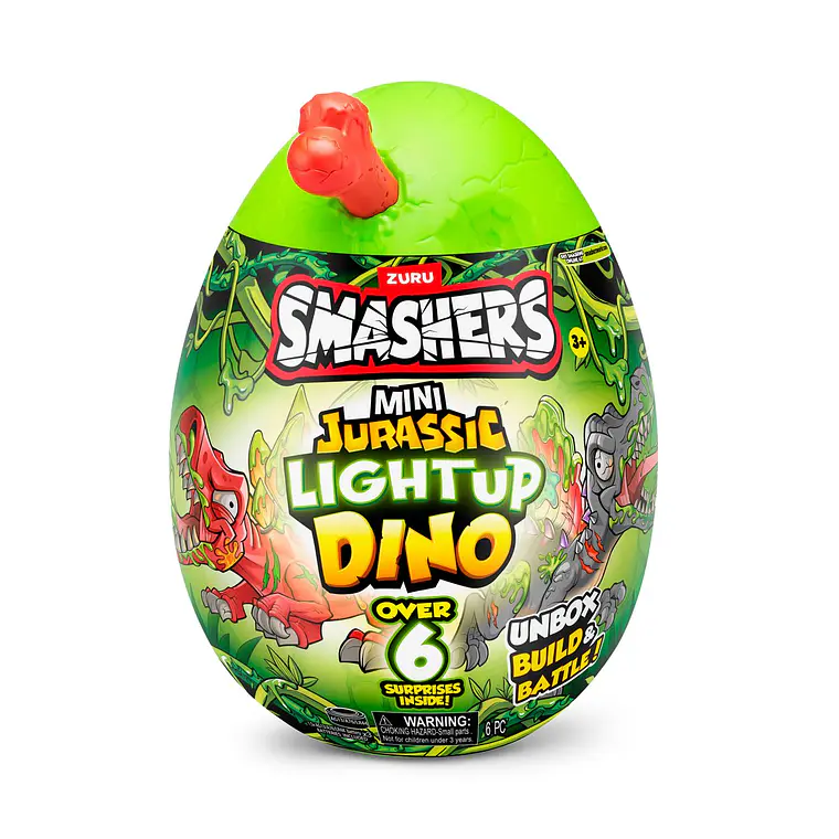 MINI HUEVO SMASHERS JURASSIC CON LUCES (DINOSAURIO SORPRESA)  3