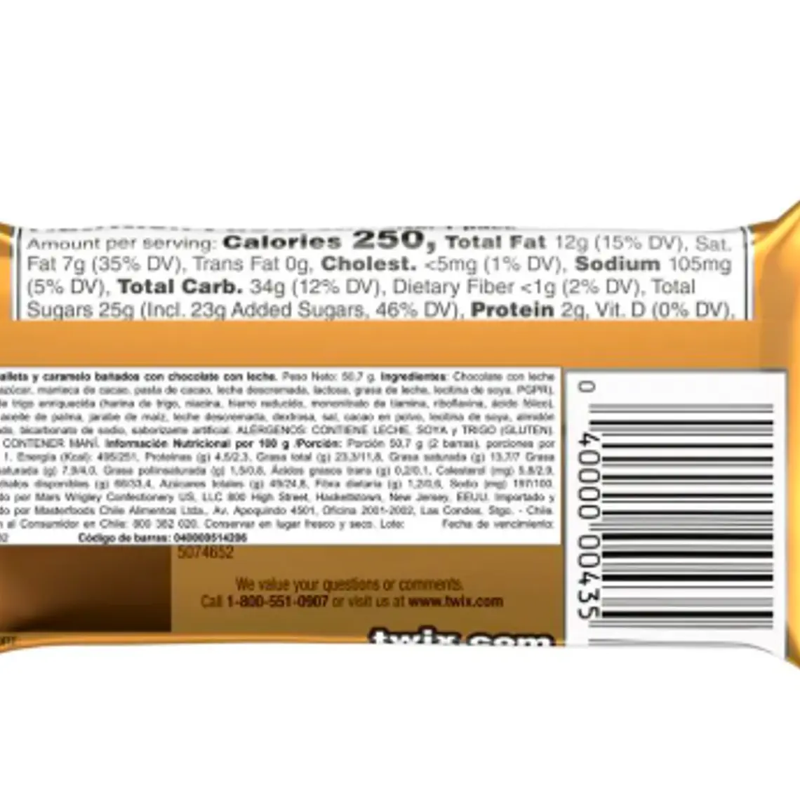 DISPLAY 36 UNIDADES TWIX 51 G | $903 POR UNIDAD | VENCE: 11/01/2027 4