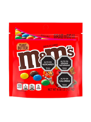 PACK 8 BOLSAS CHOCOLATE DE LECHE M&M'S CON MANTEQUILLA DE MANÍ 127 G | $2.124 POR UNIDAD | VENCE: 22/12/2026