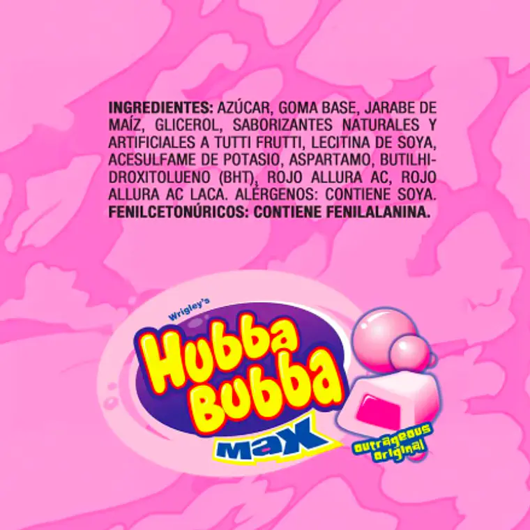 DISPLAY 18 UNIDADES CHICLE HUBBA BUBBA ORIGINAL | $888 POR UNIDAD | VENCE: 17/11/2026 4