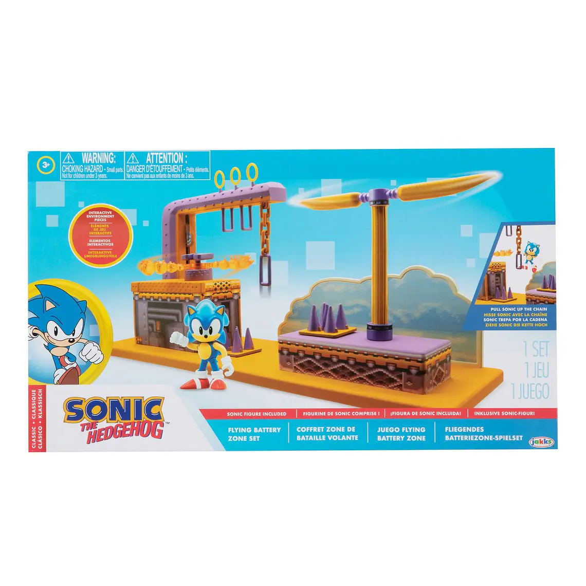 PLAYSET ZONE FLYING BATTERY CON FIGURA SONIC 6 CMS  3