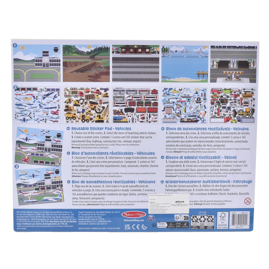 CREA ESCENAS CON STICKERS REUTILIZABLES MELISSA AND DOUG (DISEÑO ALEATORIO) 4