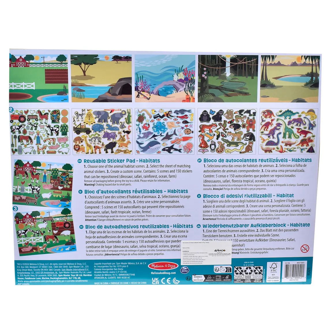 CREA ESCENAS CON STICKERS REUTILIZABLES MELISSA AND DOUG (DISEÑO ALEATORIO) 12