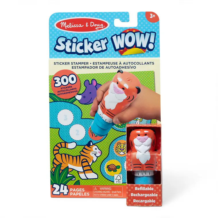ESTAMPADOR WOW CON 300 STICKERS MELISSA AND DOUG (DISEÑO ALEATORIO) 2