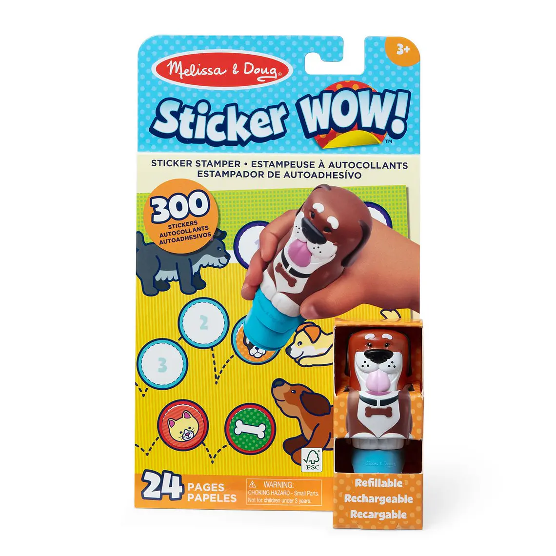 ESTAMPADOR WOW CON 300 STICKERS MELISSA AND DOUG (DISEÑO ALEATORIO) 5