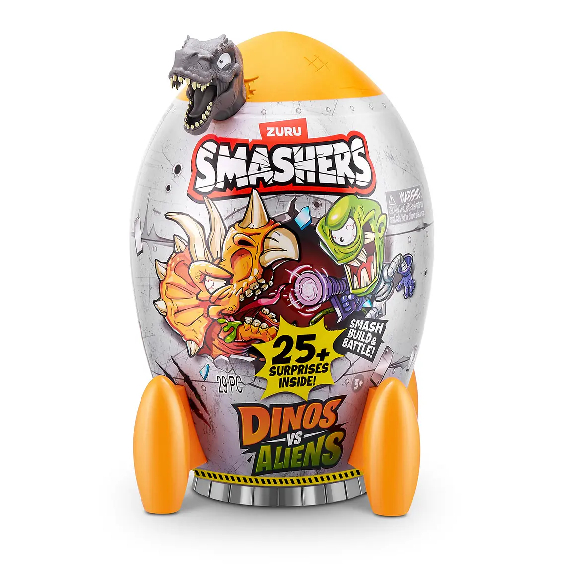 HUEVO SMASHERS DINOSAURIOS VS ALIENS DE ZURU (DINOSAURIO SORPRESA)  4