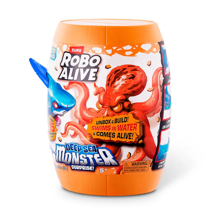 MOUNSTRUOS SORPRESA PROFUNDIDADES MARINAS ROBO ALIVE DE ZURU (DISEÑO ALEATORIO) 2