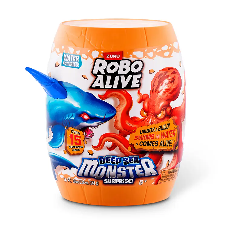 MOUNSTRUOS SORPRESA PROFUNDIDADES MARINAS ROBO ALIVE DE ZURU (DISEÑO ALEATORIO) 3