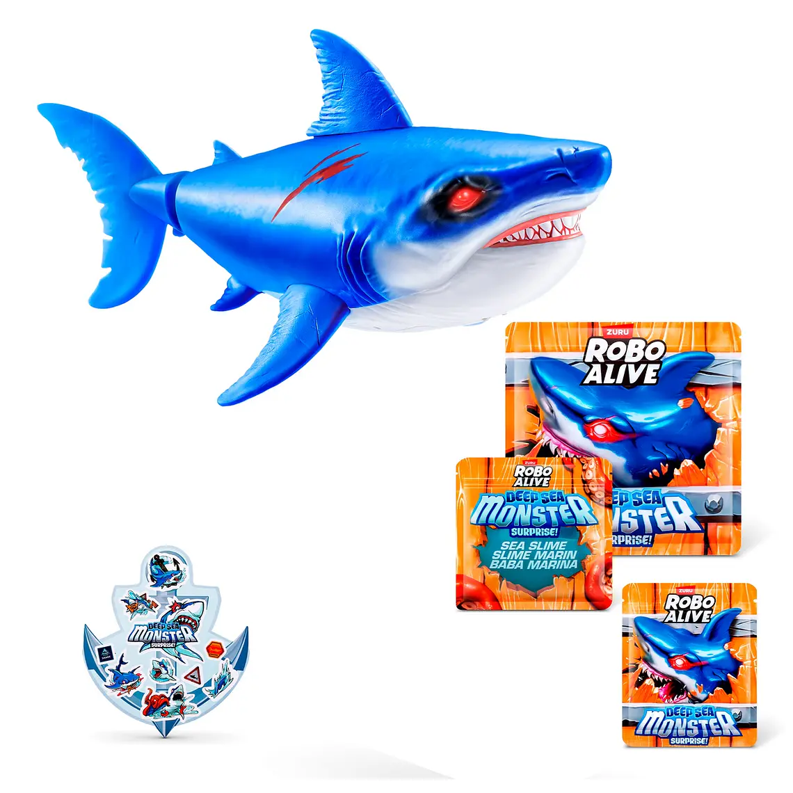 MOUNSTRUOS SORPRESA PROFUNDIDADES MARINAS ROBO ALIVE DE ZURU (DISEÑO ALEATORIO) 6