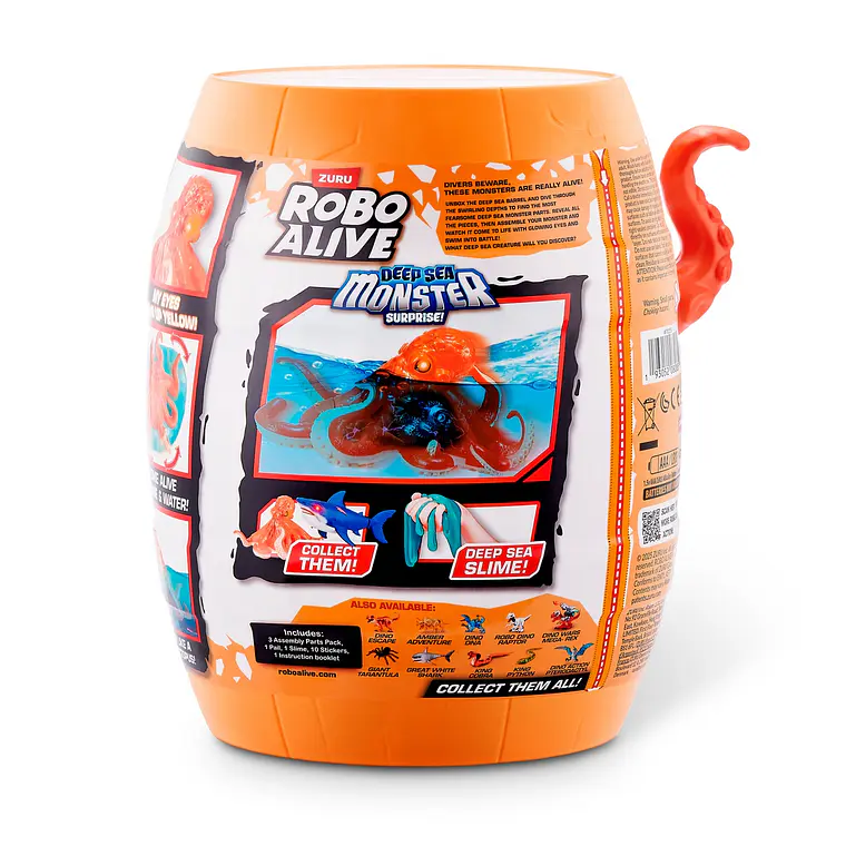 MOUNSTRUOS SORPRESA PROFUNDIDADES MARINAS ROBO ALIVE DE ZURU (DISEÑO ALEATORIO) 8
