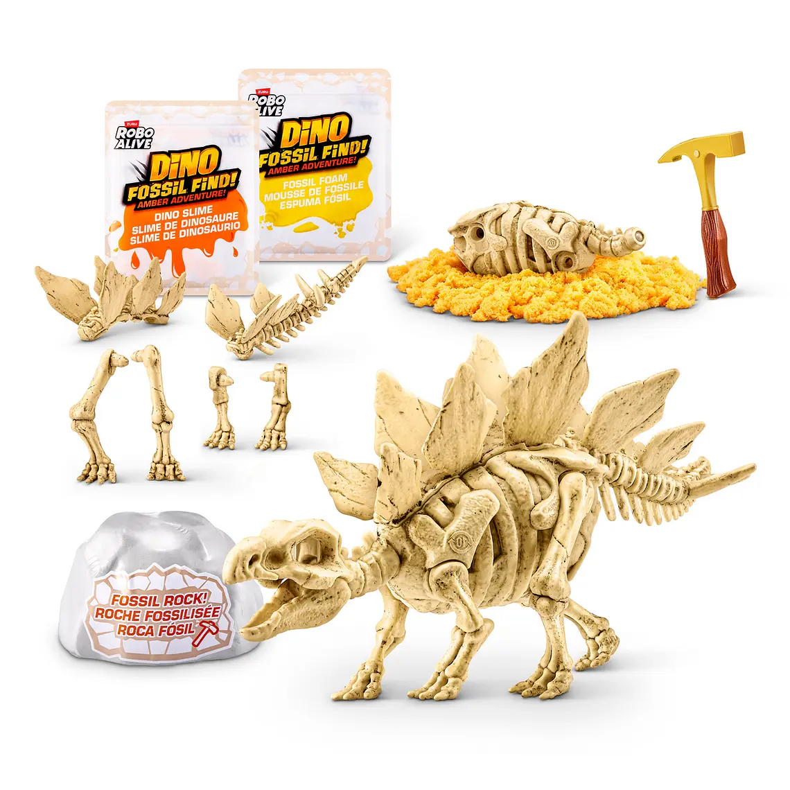 HUEVO ROBO ALIVE CON FOSIL DE DINOSAURIO DE ZURU (DINOSAURIO SORPRESA)  6