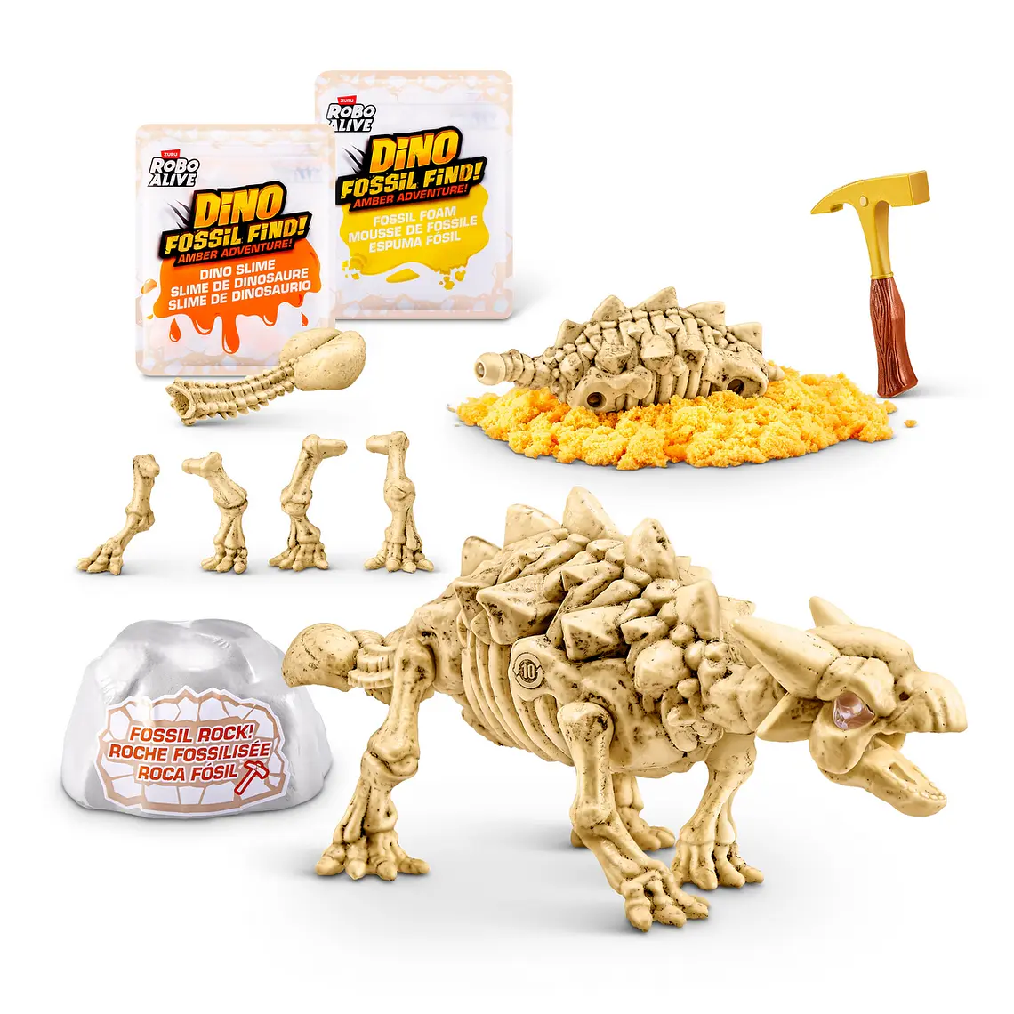 HUEVO ROBO ALIVE CON FOSIL DE DINOSAURIO DE ZURU (DINOSAURIO SORPRESA)  9