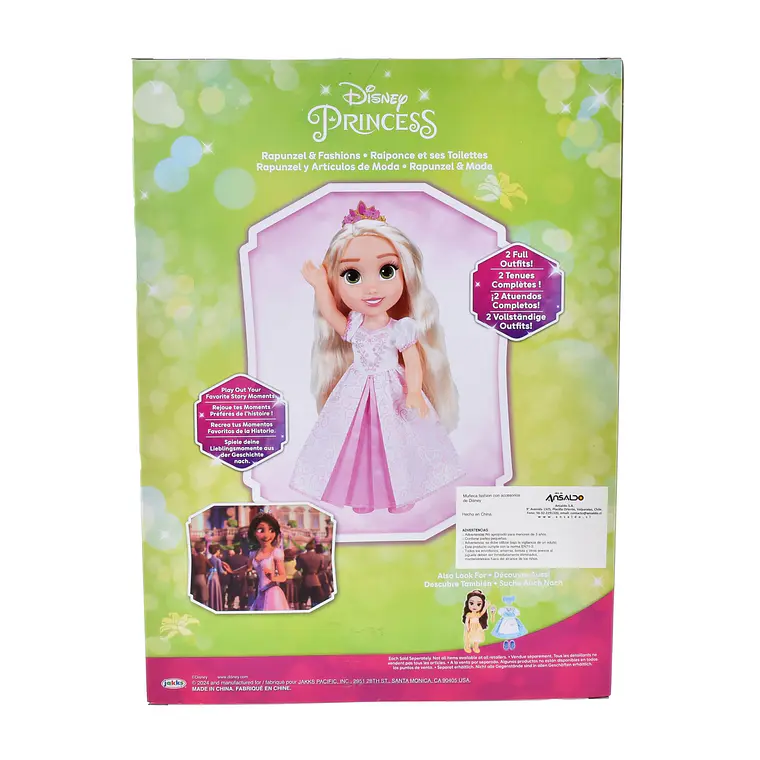 MUÑECA FASHION 38 CM CON ACCESORIOS PRINCESAS DE DISNEY (DISEÑO ALEATORIO) 4