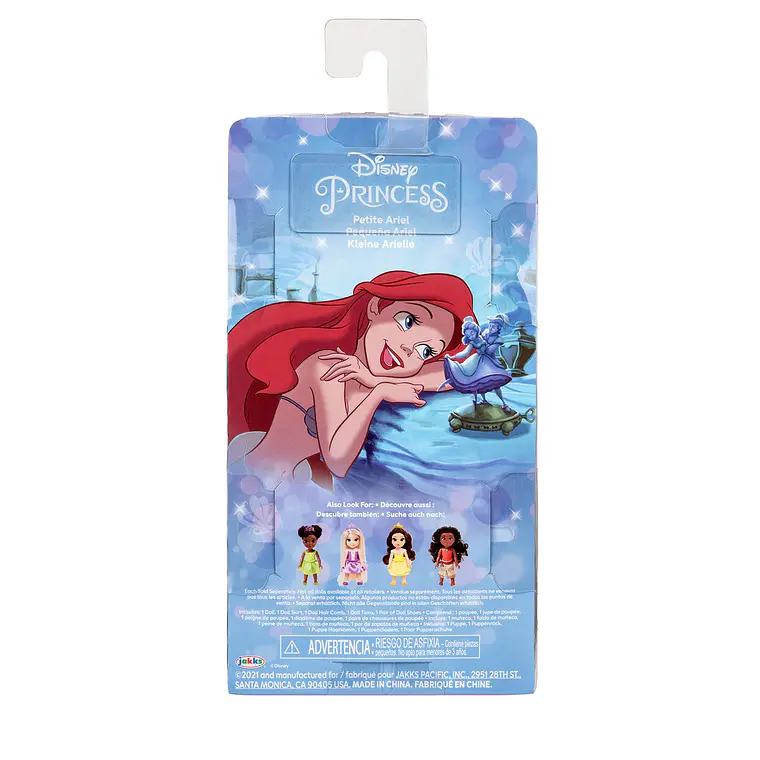 MUÑECA 15 CM CON PEINE PRINCESAS DE DISNEY (DISEÑO ALEATORIO) 4