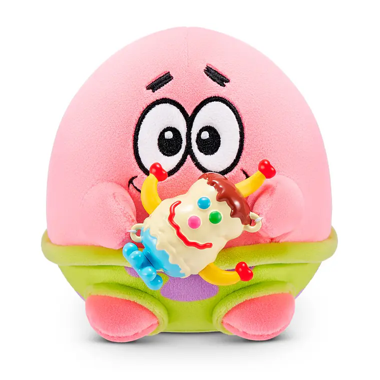 PELUCHE SNACKLES DE 12 CMS BOB ESPONJA DE ZURU (PELUCHE SORPRESA)  6