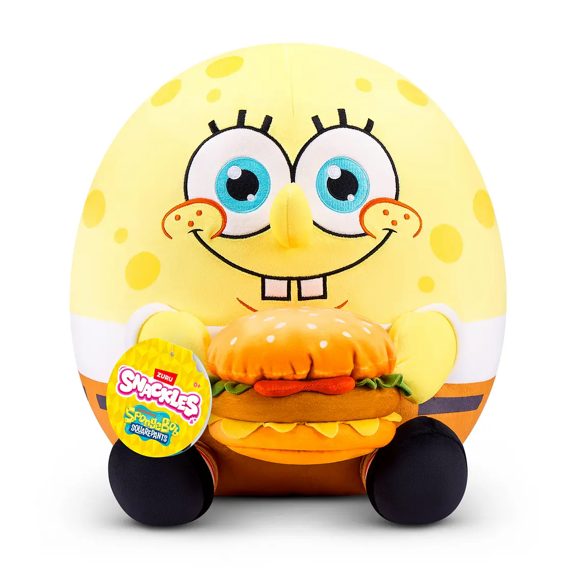 PELUCHE SNACKLES DE 35 CMS BOB ESPONJA DE ZURU (DISEÑO ALEATORIO)  3