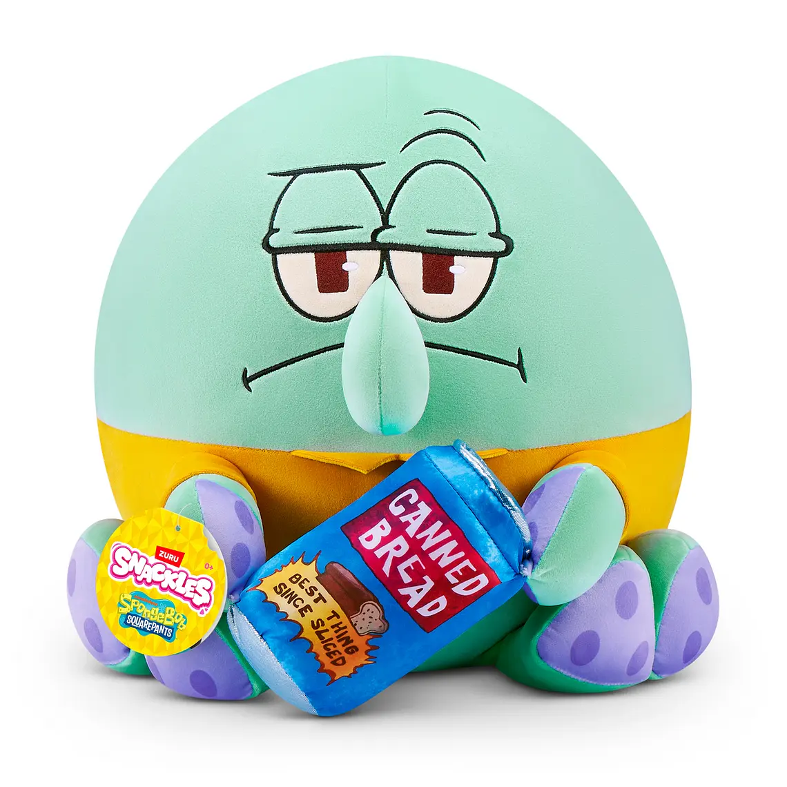 PELUCHE SNACKLES DE 35 CMS BOB ESPONJA DE ZURU (DISEÑO ALEATORIO)  5