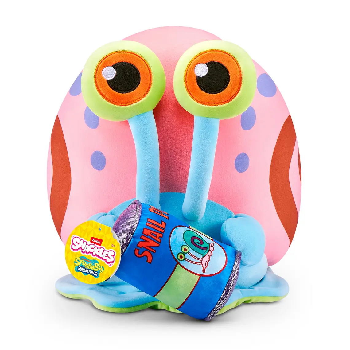 PELUCHE SNACKLES DE 35 CMS BOB ESPONJA DE ZURU (DISEÑO ALEATORIO)  6