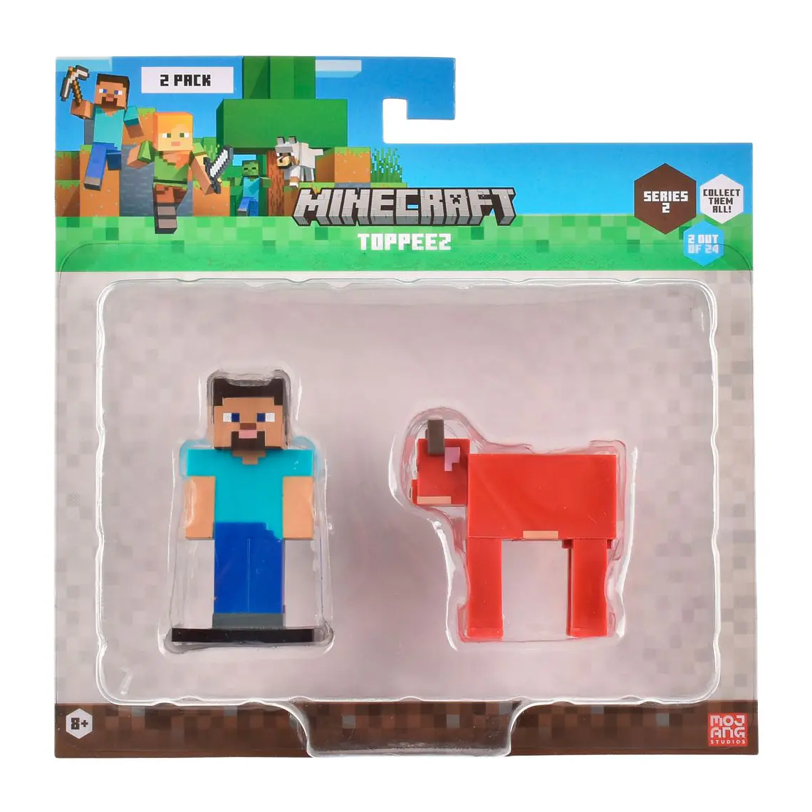 SET 2 FIGURAS 6 CMS TOPPEEZ MINECRAFT (DISEÑO ALEATORIO) 3
