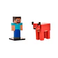 SET 2 FIGURAS 6 CMS TOPPEEZ MINECRAFT (DISEÑO ALEATORIO) - Miniatura 9