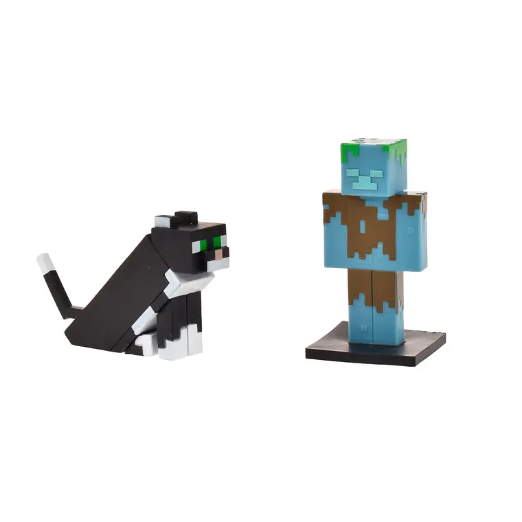 SET 2 FIGURAS 6 CMS TOPPEEZ MINECRAFT (DISEÑO ALEATORIO) 11