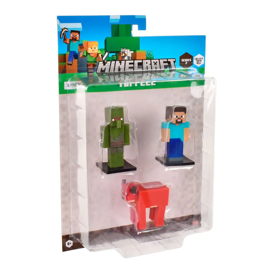 SET 3 FIGURAS 6 CMS TOPPEEZ MINECRAFT (DISEÑO ALEATORIO) 2