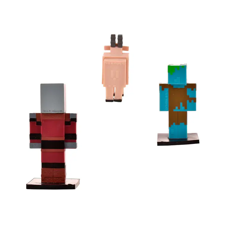 SET 3 FIGURAS 6 CMS TOPPEEZ MINECRAFT (DISEÑO ALEATORIO) 5