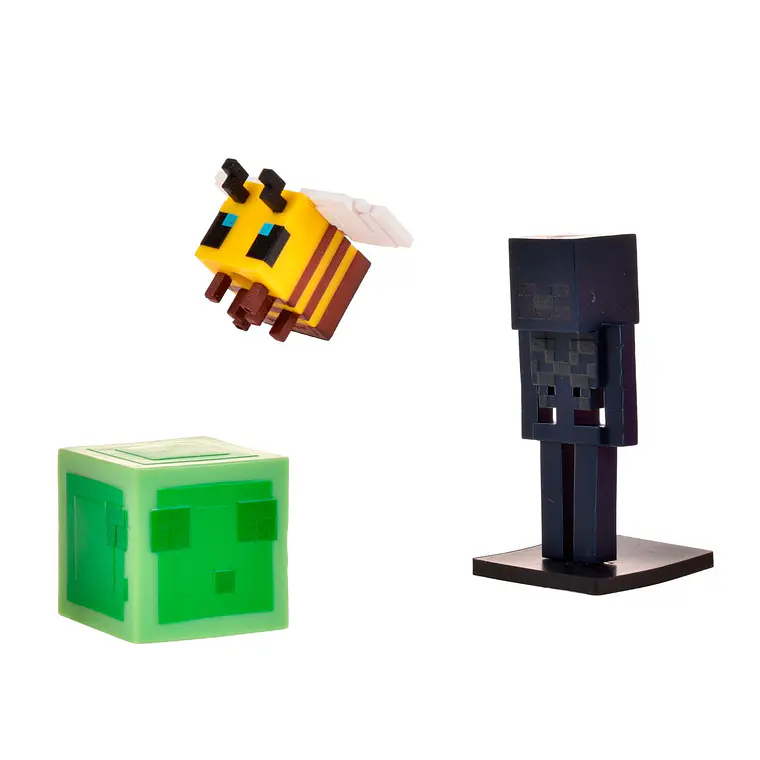 SET 3 FIGURAS 6 CMS TOPPEEZ MINECRAFT (DISEÑO ALEATORIO) 7