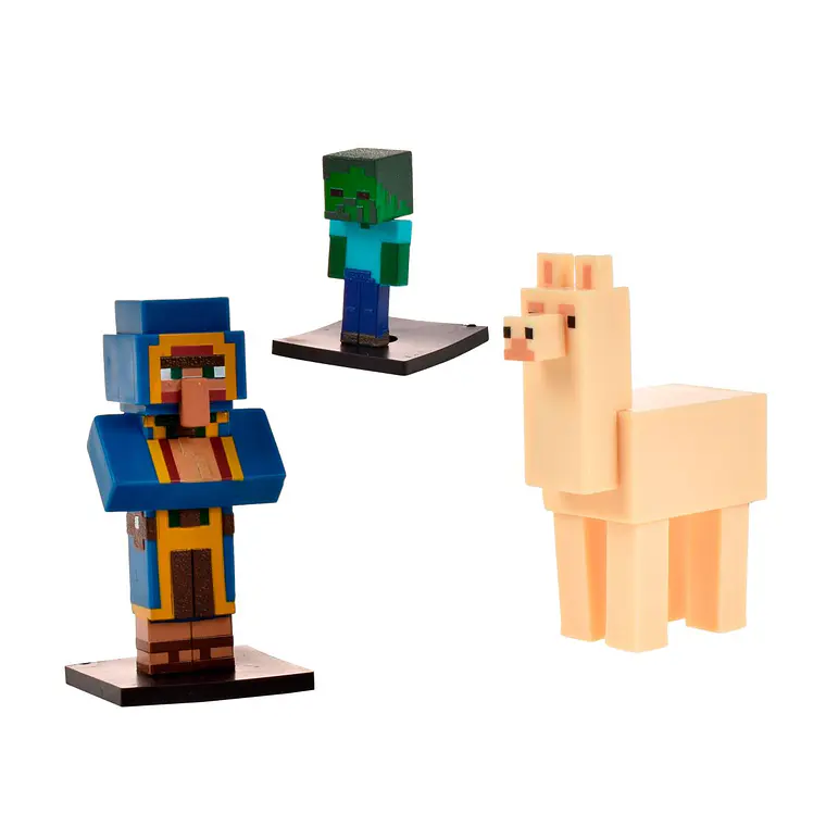 SET 3 FIGURAS 6 CMS TOPPEEZ MINECRAFT (DISEÑO ALEATORIO) 9