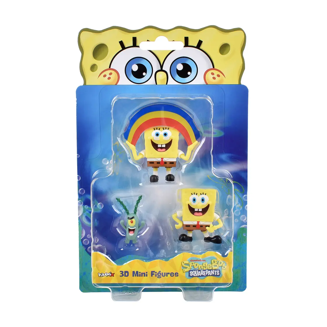 PACK 3 FIGURAS 5 CM EN BLISTER BOB ESPONJA (DISEÑO ALEATORIO) 9
