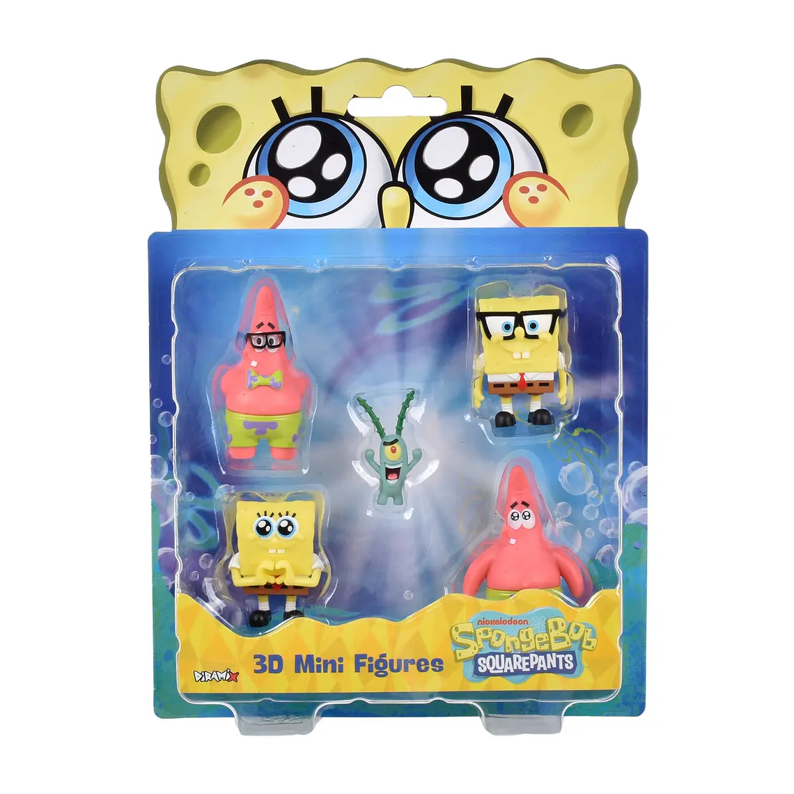 PACK 5 FIGURAS 5 CM EN BLISTER BOB ESPONJA (DISEÑO ALEATORIO) 3