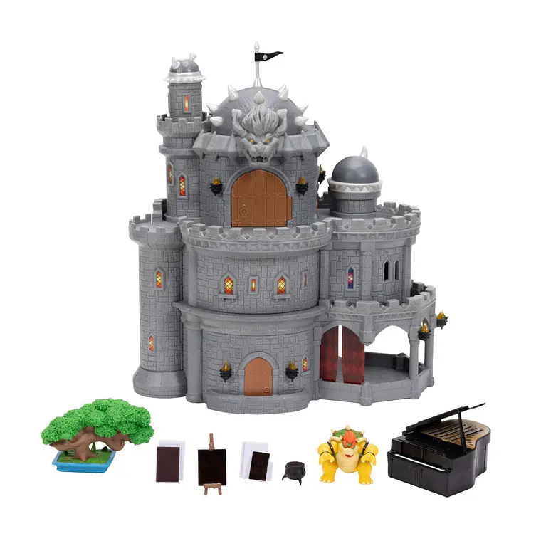 PLAYSET DELUXE CASTILLO BROWSER CON FIGURA 4 CM NINTENDO PELICULA  4