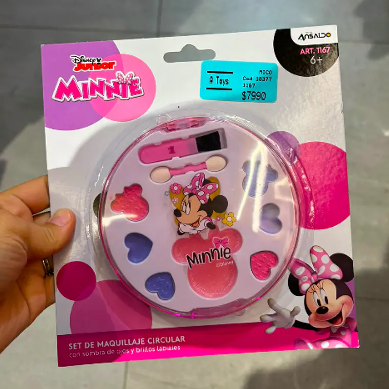 SET COSMETICOS CIRCULAR MINNIE EN BLISTER  5
